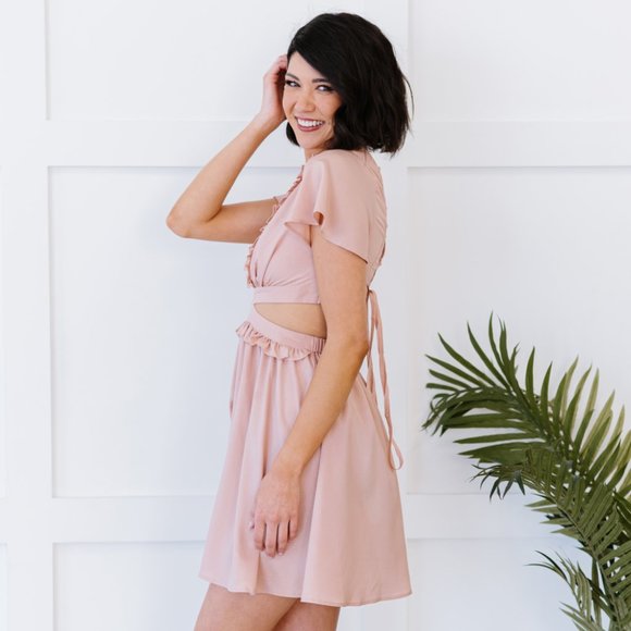 👗 Dress Day All Dressed Up Lace-Up Mini Dress -  Dress Day 👗 - Picture 4 of 5